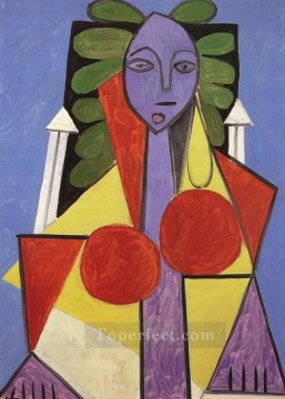Mujer en un sillón Françoise Gilot 1946 Pablo Picasso Pinturas al óleo